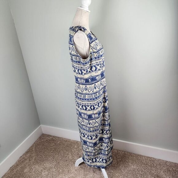 MISS DORBY SLEEVELESS AZTEC MAXI DRESS SIZE 14 - Picture 3 of 9